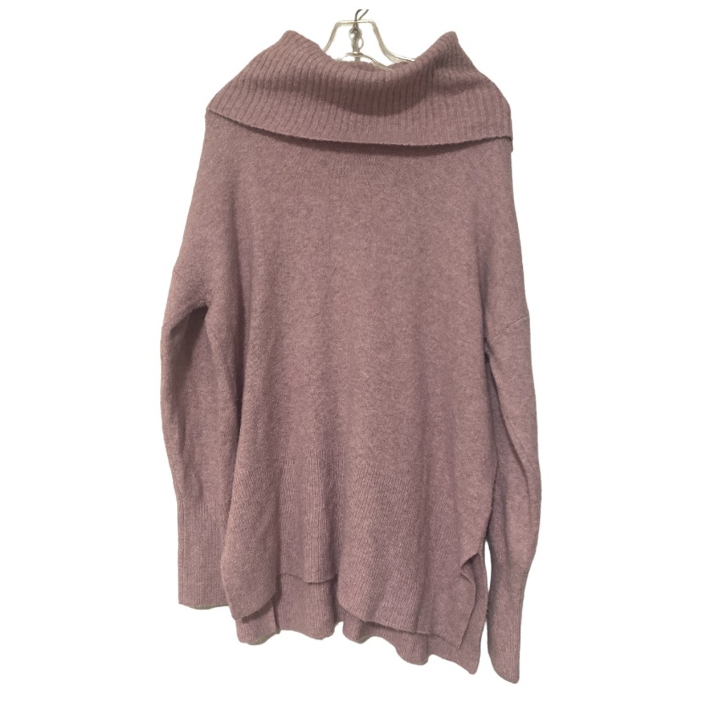 Nanette Lepore Pink Purple Cowl Neck Soft Oversized Sweater - Size XL